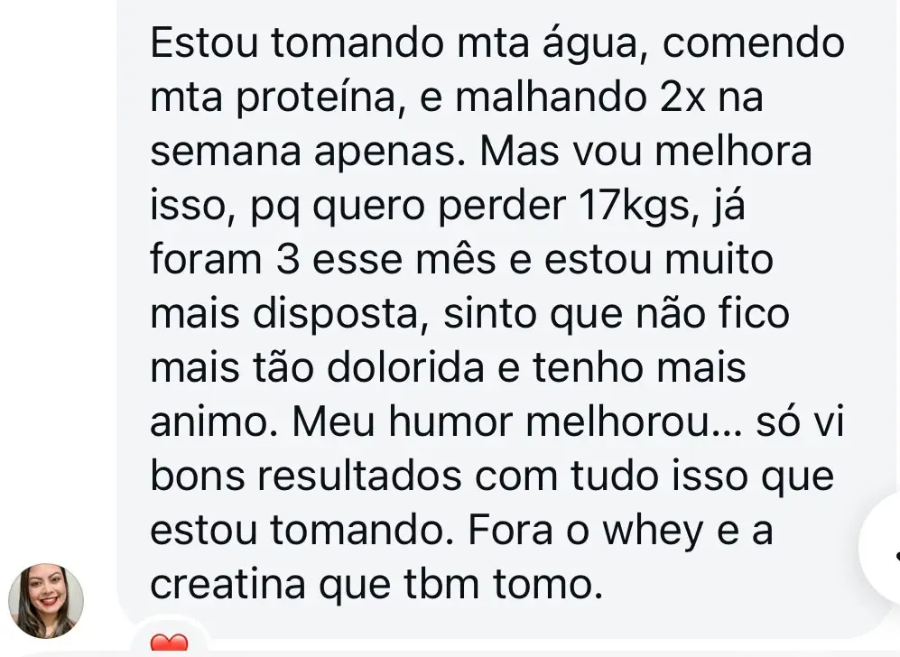 Antes e depois de aluna da Plataforma de Treinos Lari Fiuza