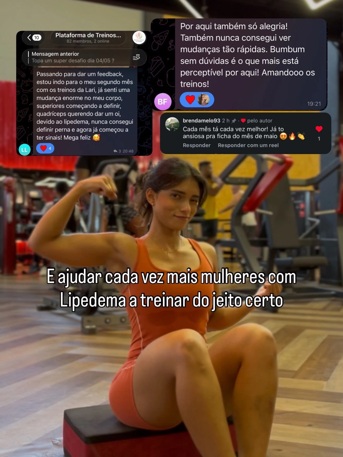 Relato de aluna da Plataforma de Treinos Lari Fiuza
