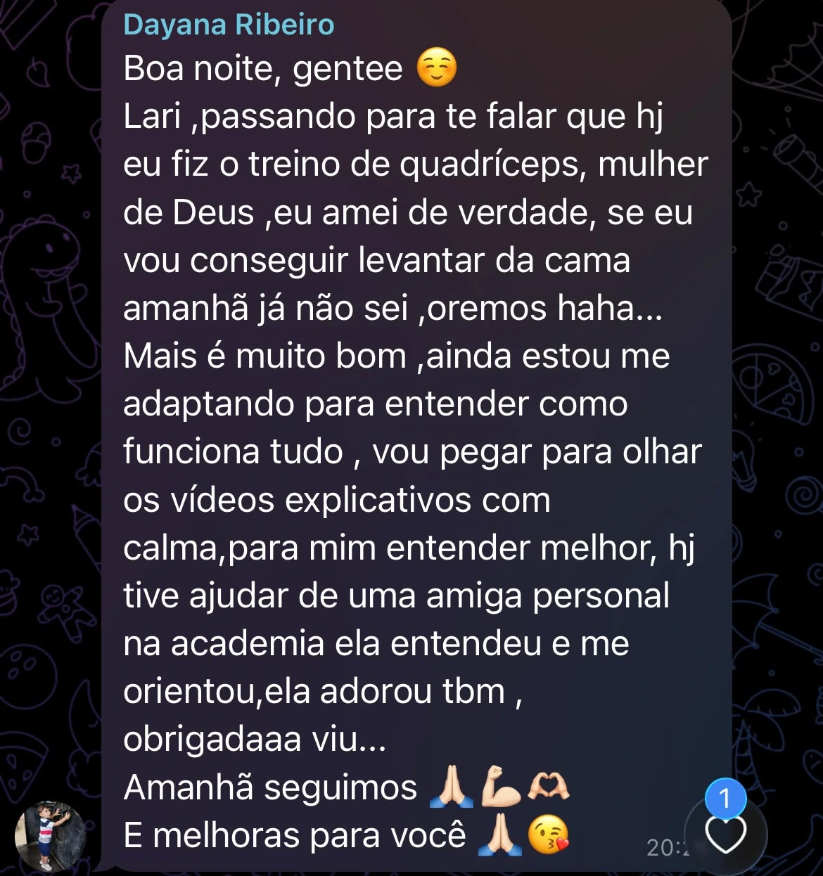 Relato de aluna da Plataforma de Treinos Lari Fiuza