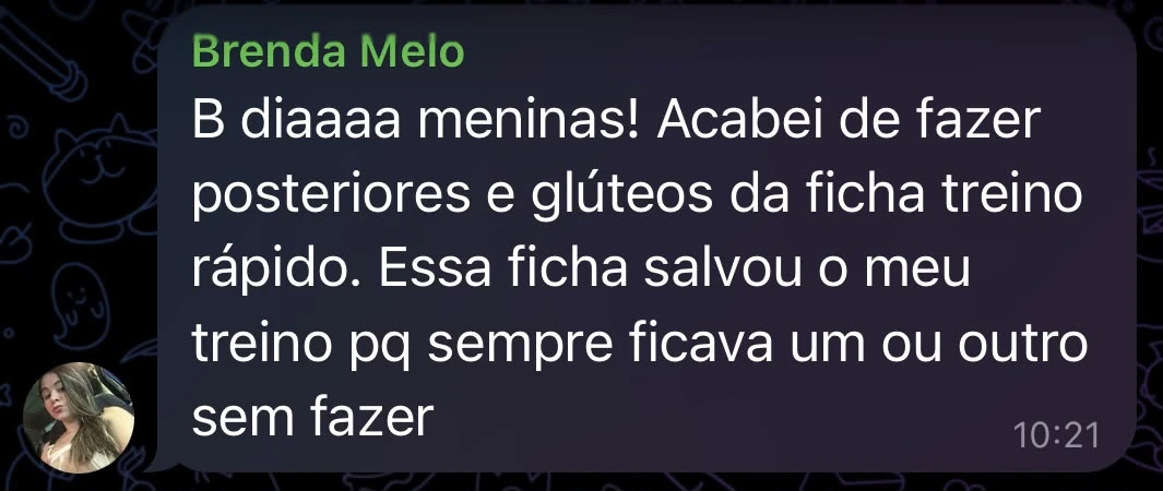 Feedback de aluna