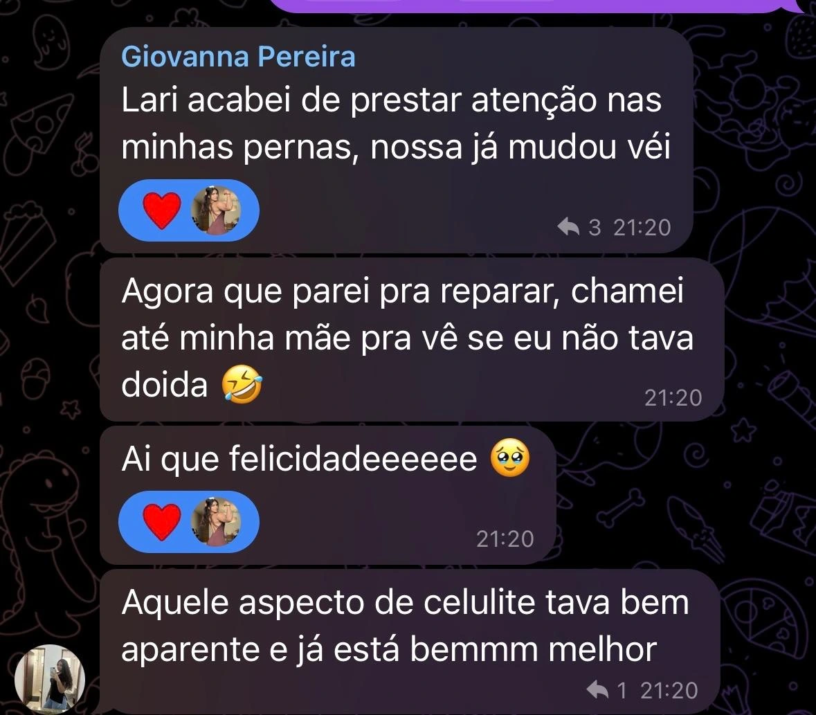 Feedback de aluna